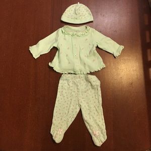 👶🏻 three piece 3 month size baby outfit